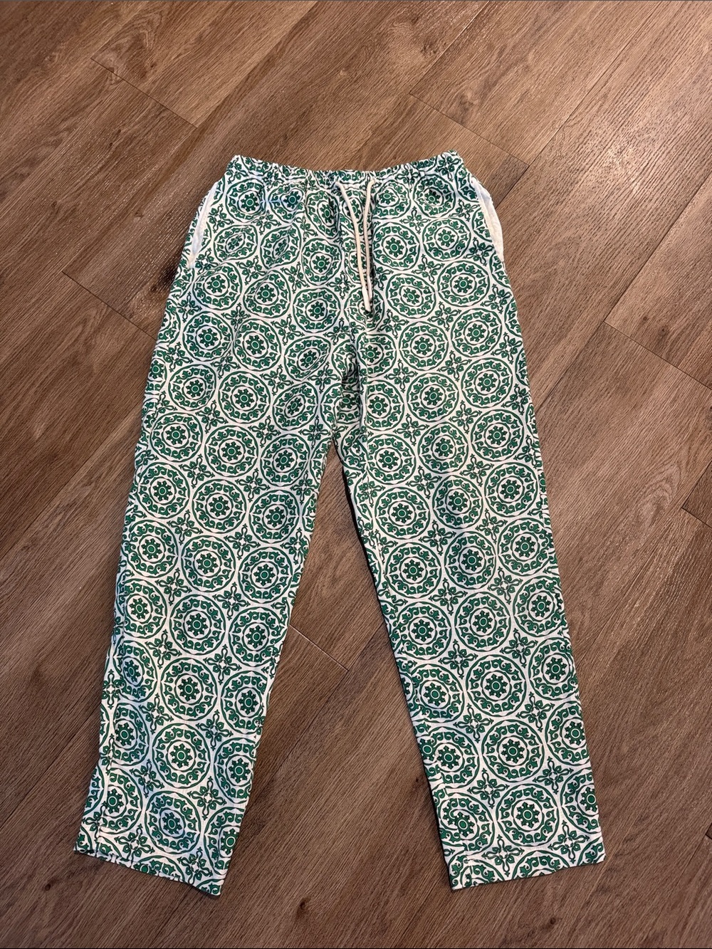 Green Patterned Casual Men’s Pants